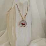 Collana roselline rosse