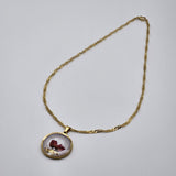 Collana roselline rosse