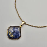 Collana Petalo Crocus Blu