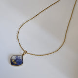 Collana Petalo Crocus Blu