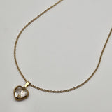 Collana Cuore Madreperla Bianca