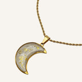 Collana Luna Fiorita bianca