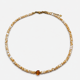 Collana in madreperla e ambra – Collezione Duna