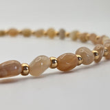 Collana in pietra di luna naturale sassolini – Collezione Duna