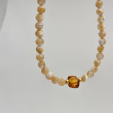 Collana in madreperla e ambra – Collezione Duna