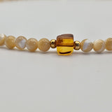 Collana in madreperla e ambra – Collezione Duna